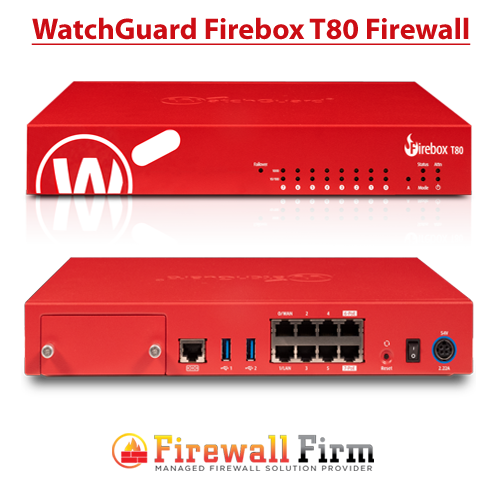 WatchGuard Firebox T80 With 1-Year Basic Security Suite - License